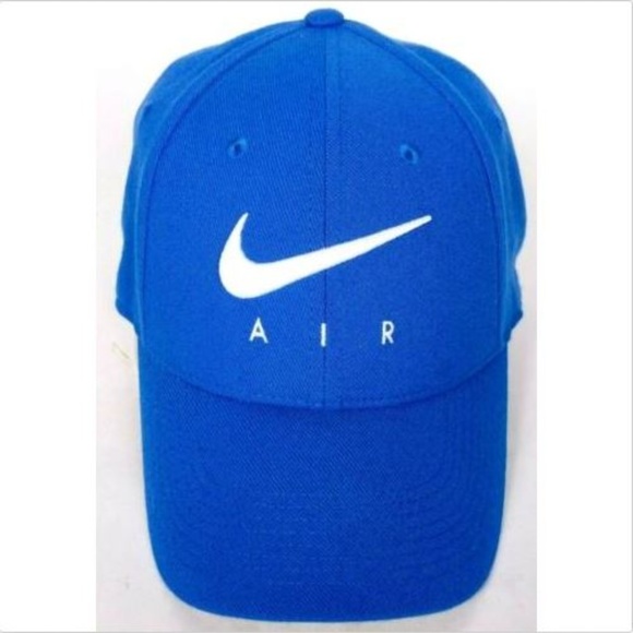 blue and white nike hat